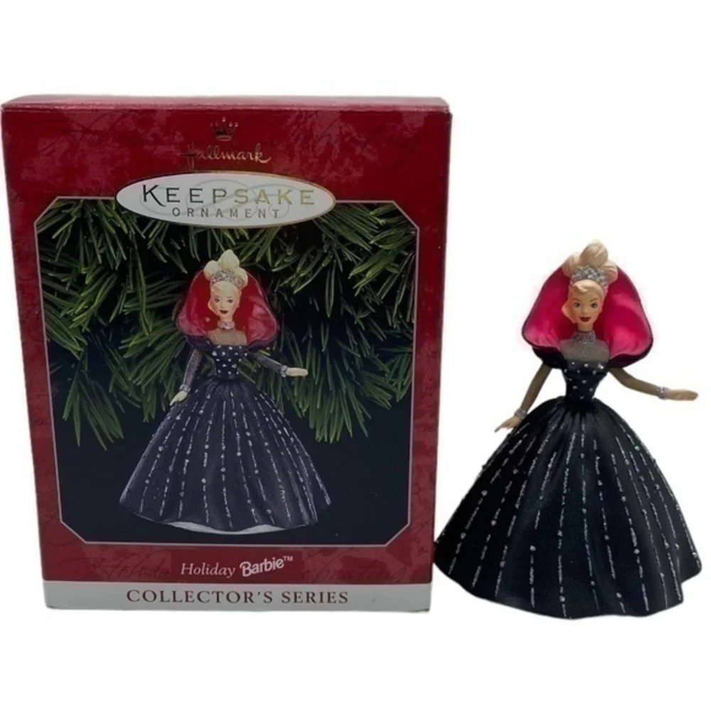 Hallmark Keepsake Vintage Holiday Barbie Christmas Ornament 1998 in Box